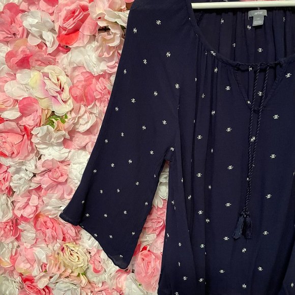 Aerie Boho Flowy Top Sz L - Picture 3 of 6
